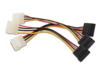 Cabo de Alimentação Molex de SATA para 4 Pin