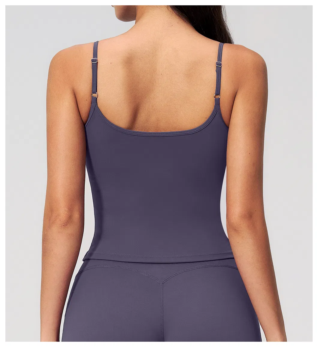 Camiseta de treino sem mangas para mulheres, personalizada com logo, top de ginástica canelado para mulheres