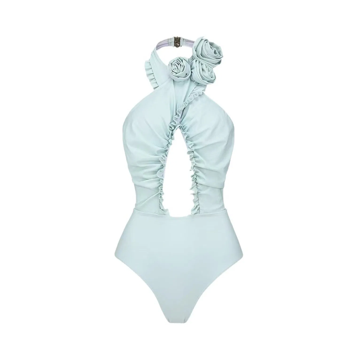 Fato de banho de peça única para mulher Floral Solid Color de alta qualidade