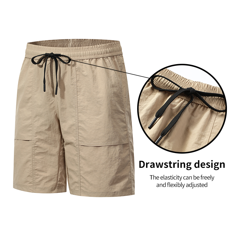 Shorts Atletas Masculinos Largos 100% Shorts de Nylon para Academia, Esportivos, Casuais, ao Ar Livre, Secagem Rápida, Treinamento