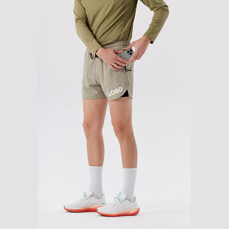 Shorts de Basquete Personalizados para Homens Unissex Esportivos de Secagem Rápida para Corrida Treinamento Atlético Oversize 135GSM 4 Polegada 2 em 1 Poliéster