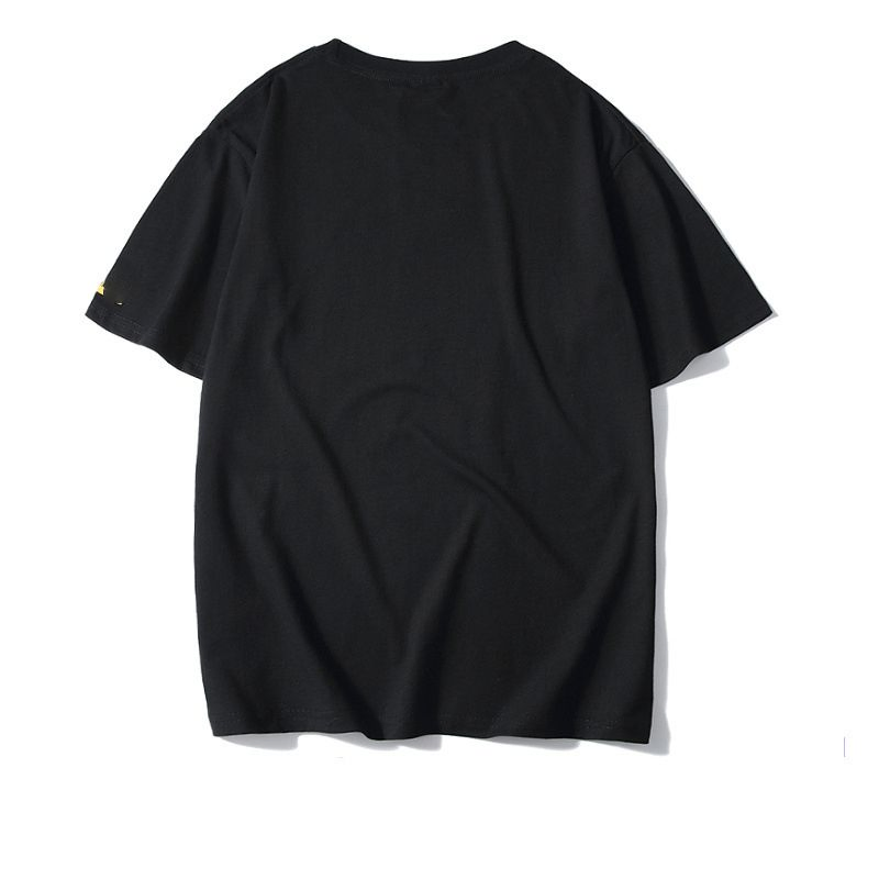 Camiseta casual unissex de algodão impressa personalizada por atacado