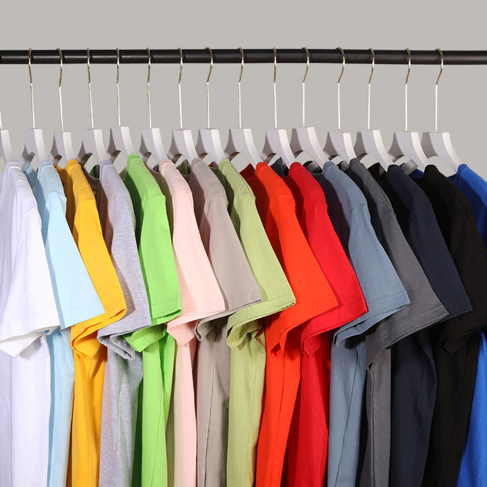 220GSM Alta Qualidade 100% Algodão Tamanho Plus Camiseta Masculina Impressa Lisa