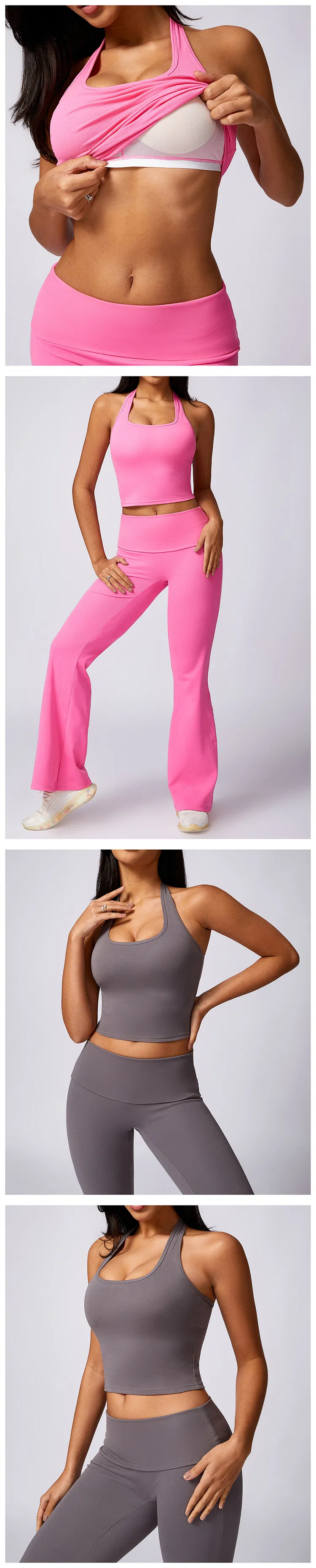 Top de treino cropped feminino