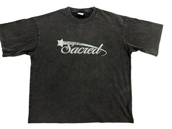 Fabricante Designer Moda Urbana Estampada em Graffiti Camiseta Masculina Atacado Personalizada Vintage Camiseta Pesada Lavagem Ácida