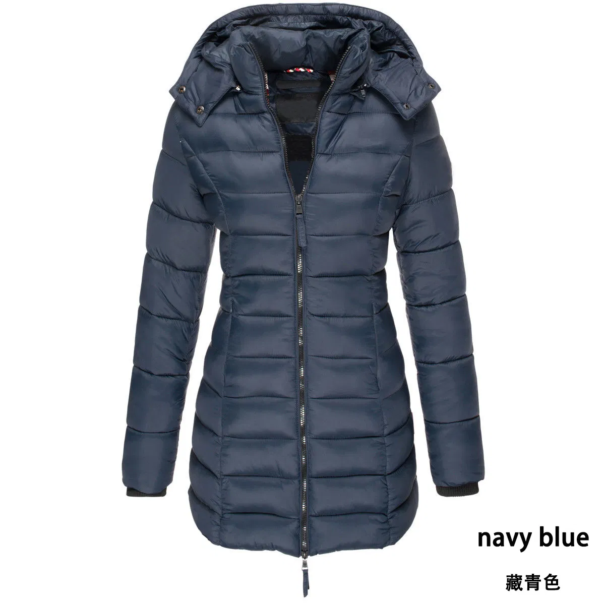 Casaco de Inverno Feminino Puffer com Capuz Jaqueta Leve Quente Roupa Externa