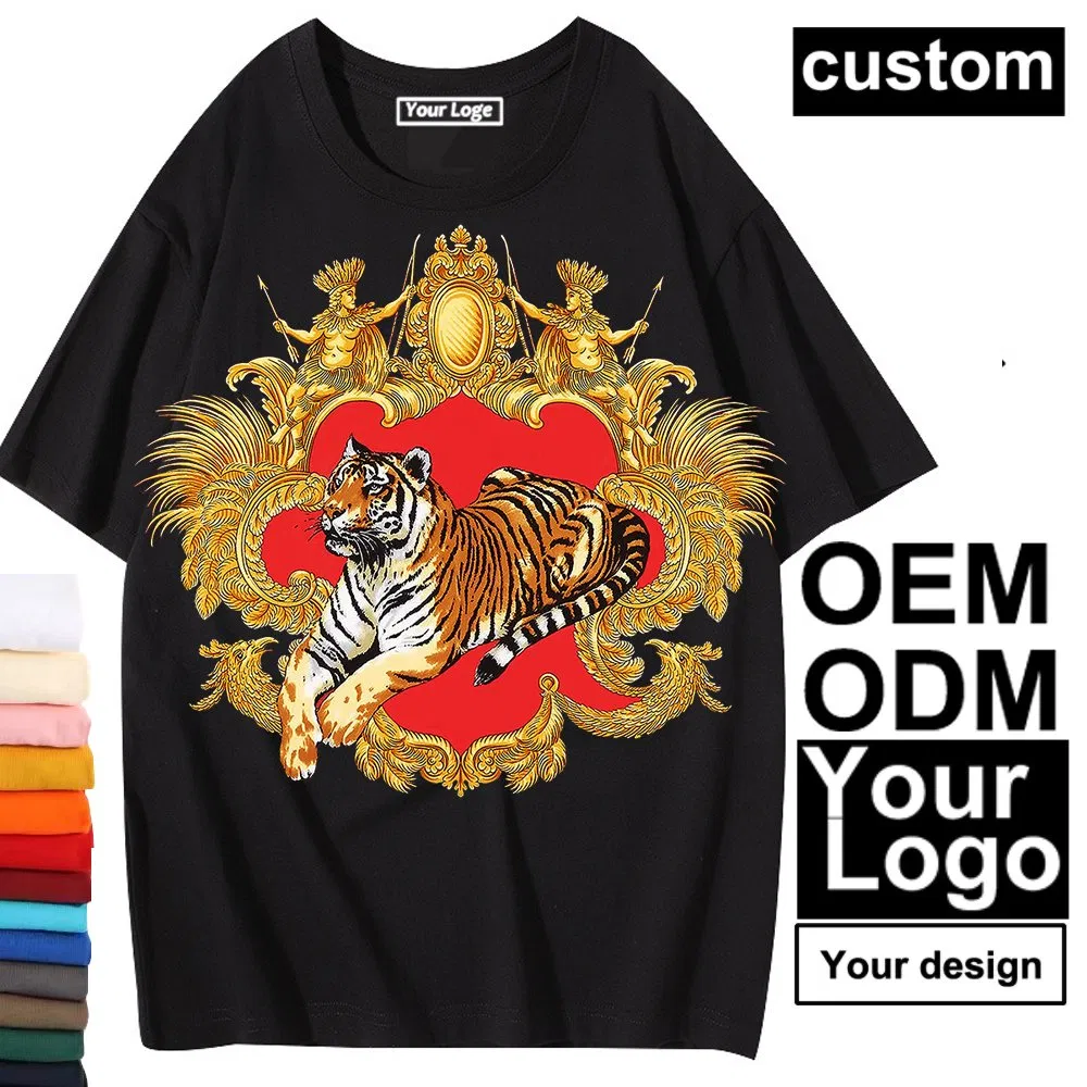 Camiseta Designer Estampada em Algodão Puro Personalizada