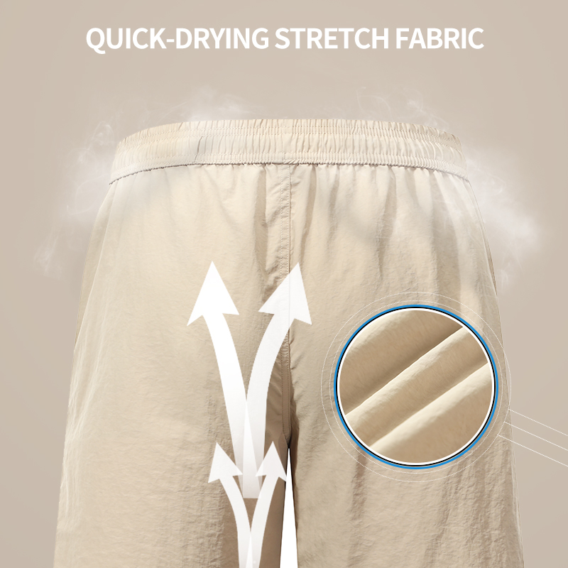 Shorts Atletas Masculinos Largos 100% Shorts de Nylon para Academia, Esportivos, Casuais, ao Ar Livre, Secagem Rápida, Treinamento