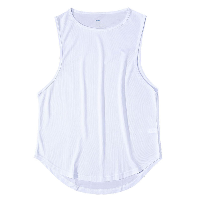 Colete Masculino de Corrida em Poliéster de Alta Qualidade para Academia, Camiseta Sem Mangas de Secagem Rápida para Treino Atlético