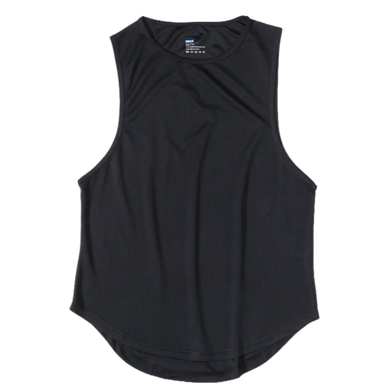 Colete Masculino de Corrida em Poliéster de Alta Qualidade para Academia, Camiseta Sem Mangas de Secagem Rápida para Treino Atlético