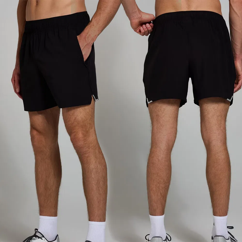 Calças Curtas de Corrida com Cintura Elástica Camuflada para Homens, Compressão, Secagem Rápida, Treino Atlético, Academia