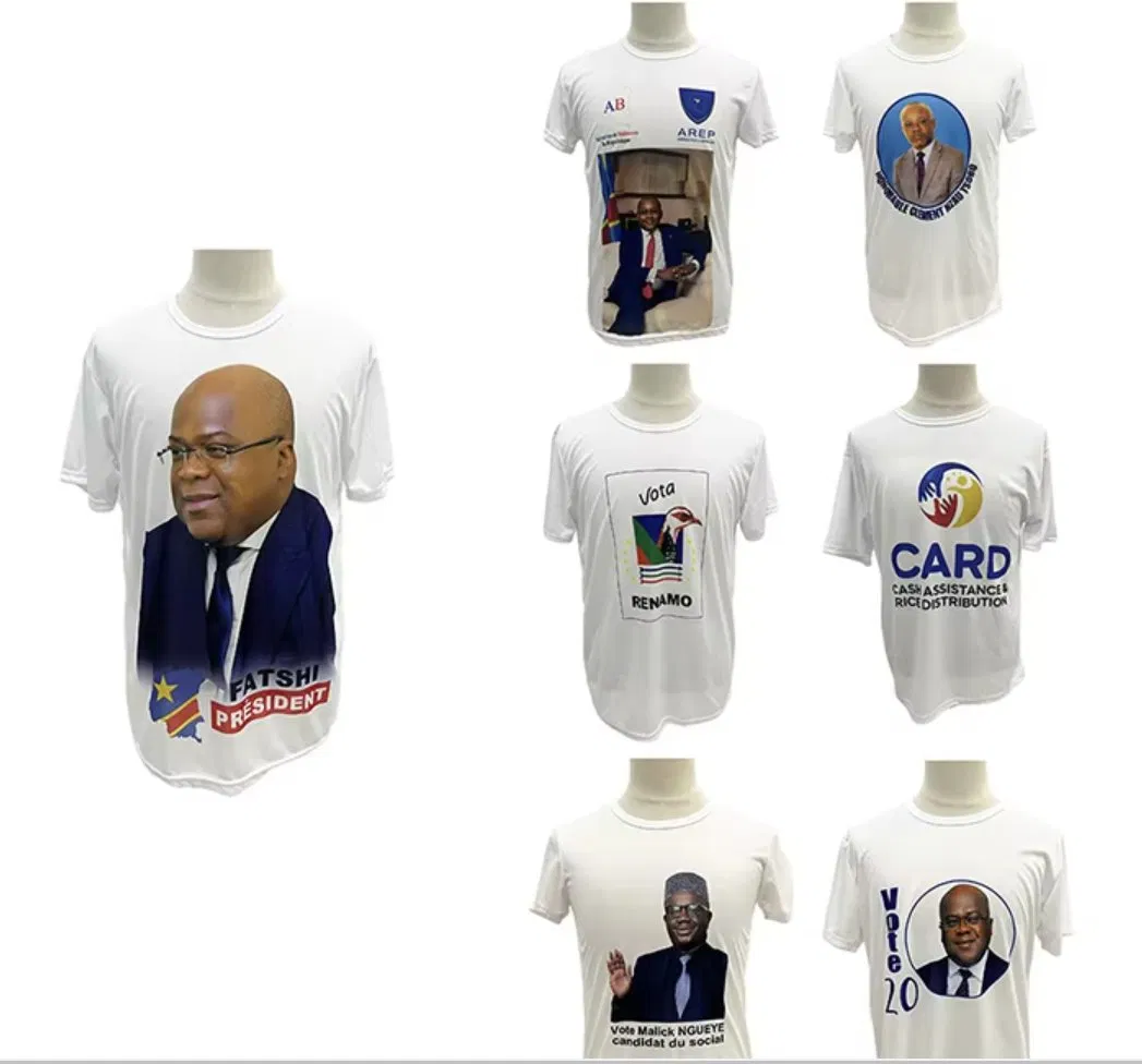 Camiseta Branca Barata por Atacado Promoção Camiseta Algodão Poliéster Personalizada Impressão Publicitária Camiseta Personalização Cores