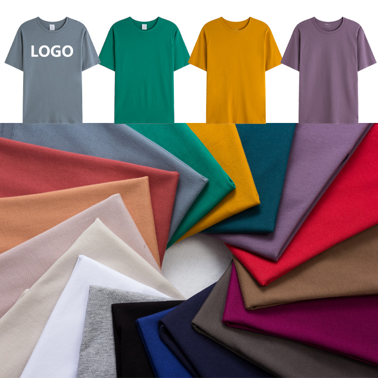 Atacado de Alta Qualidade Verão 100% Algodão 190 GSM Camiseta Masculina Lisa Personalizada Impressão Camiseta Unissex Camisetas Algodão Camiseta Oversized Roupa