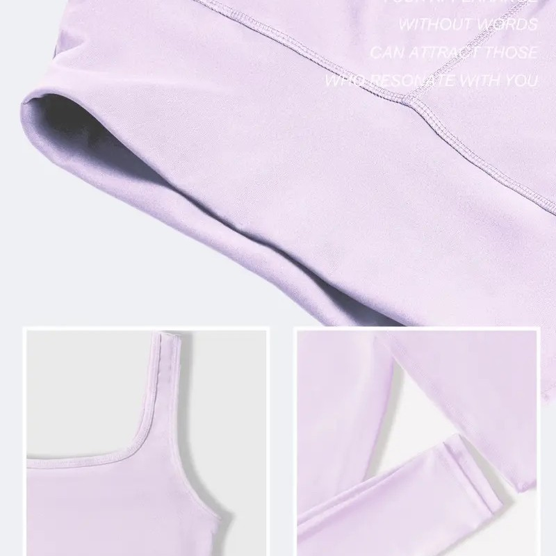 Conjuntos de Yoga, Conjunto de Sutiã de Ginástica, Jaqueta de Yoga, Leggings de Alta Elasticidade, Fábrica