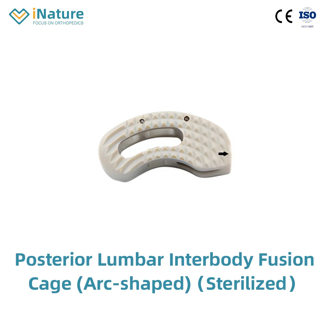Orthopedic Spine Fixation Spinal Implant Peek Fusion Cage Plif