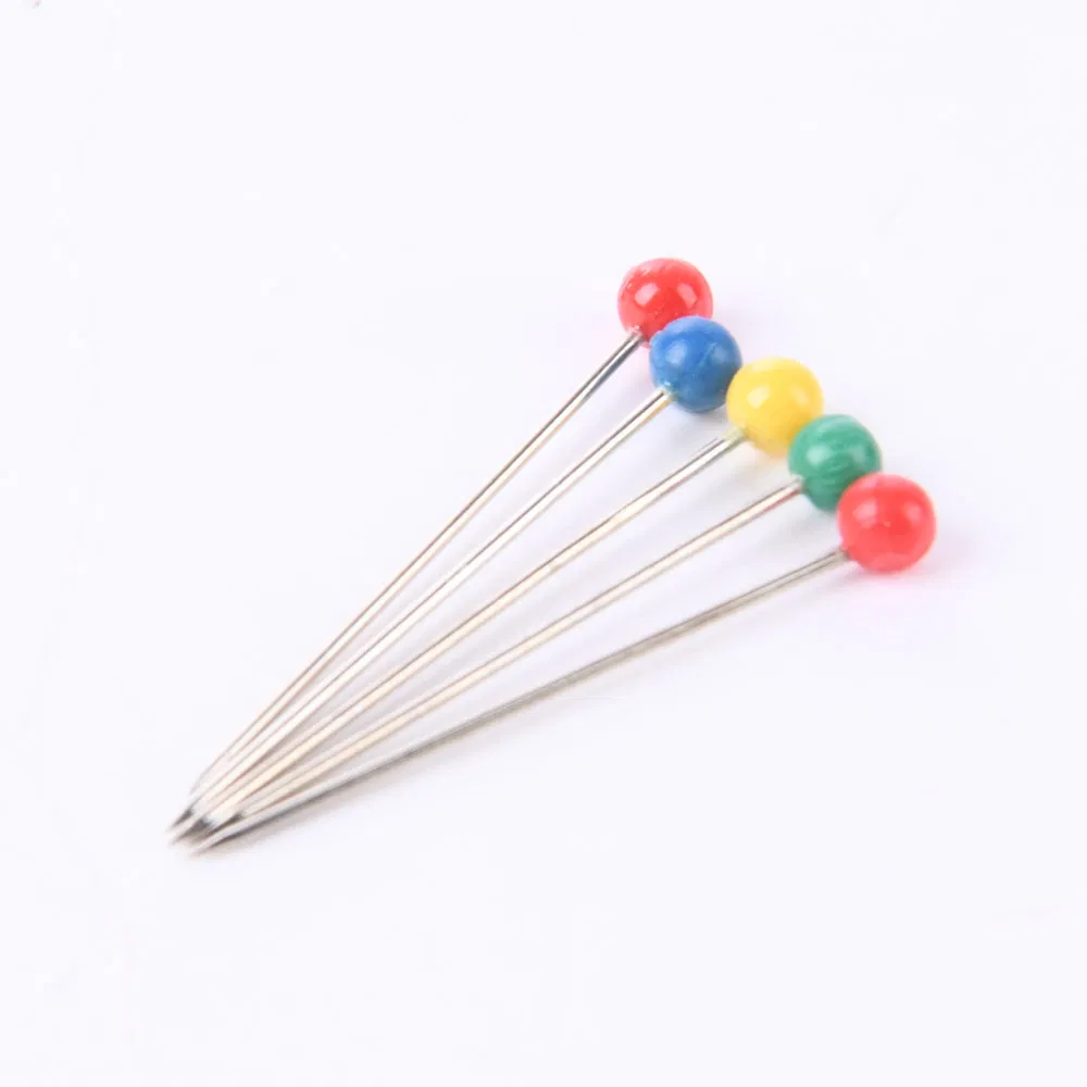 26.9mm 200PCS Mixed Color Pearl Pins Round Head Ball Pin Plastic Packaging