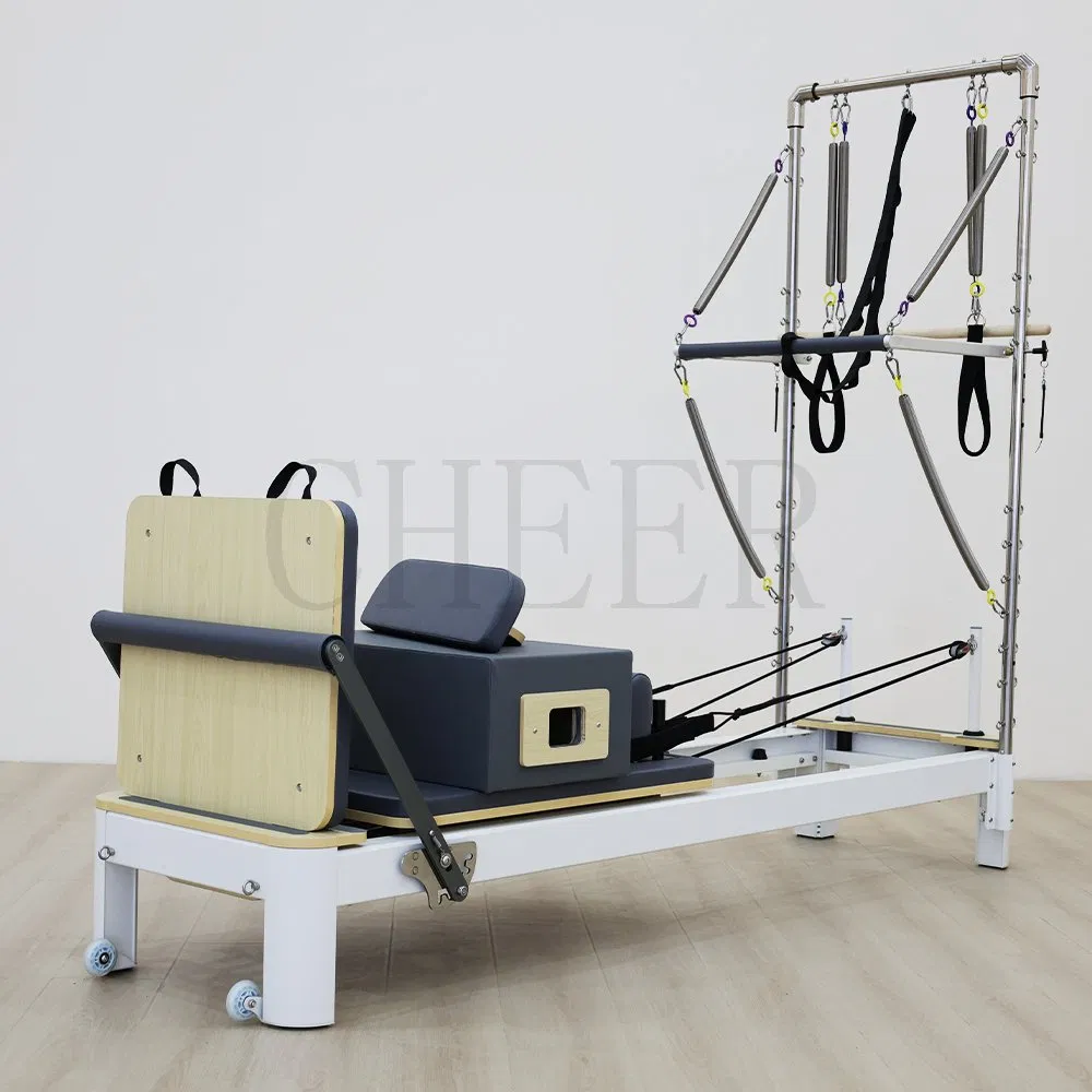 Custom Lightweight Aluminum Pilates Reformer with Tower System