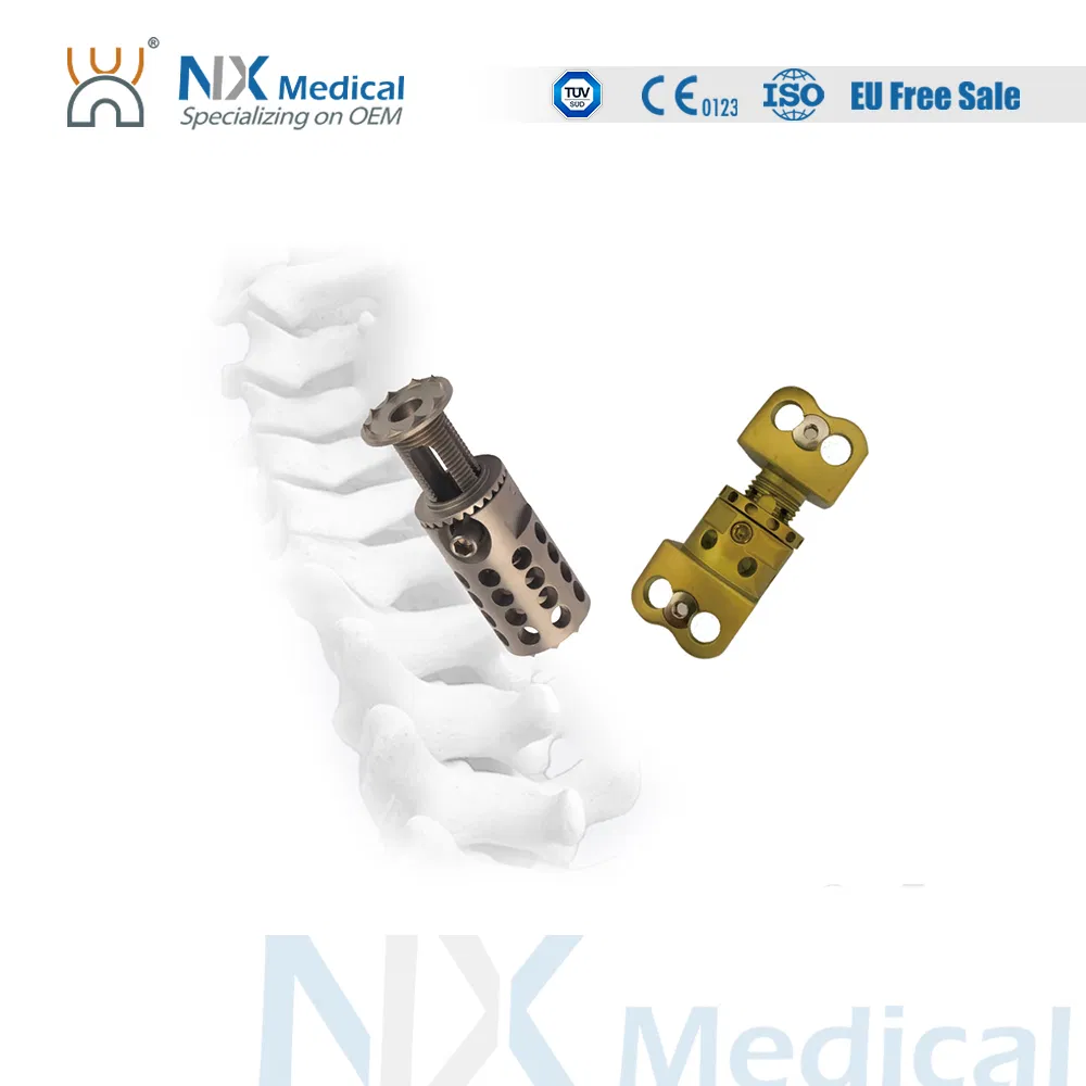 Nx Medical Expandable Cervical Cage Implant for Intervertebral Peek Fixation Spinal System