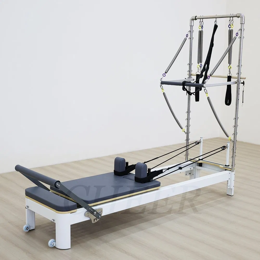 Custom Lightweight Aluminum Pilates Reformer with Tower System