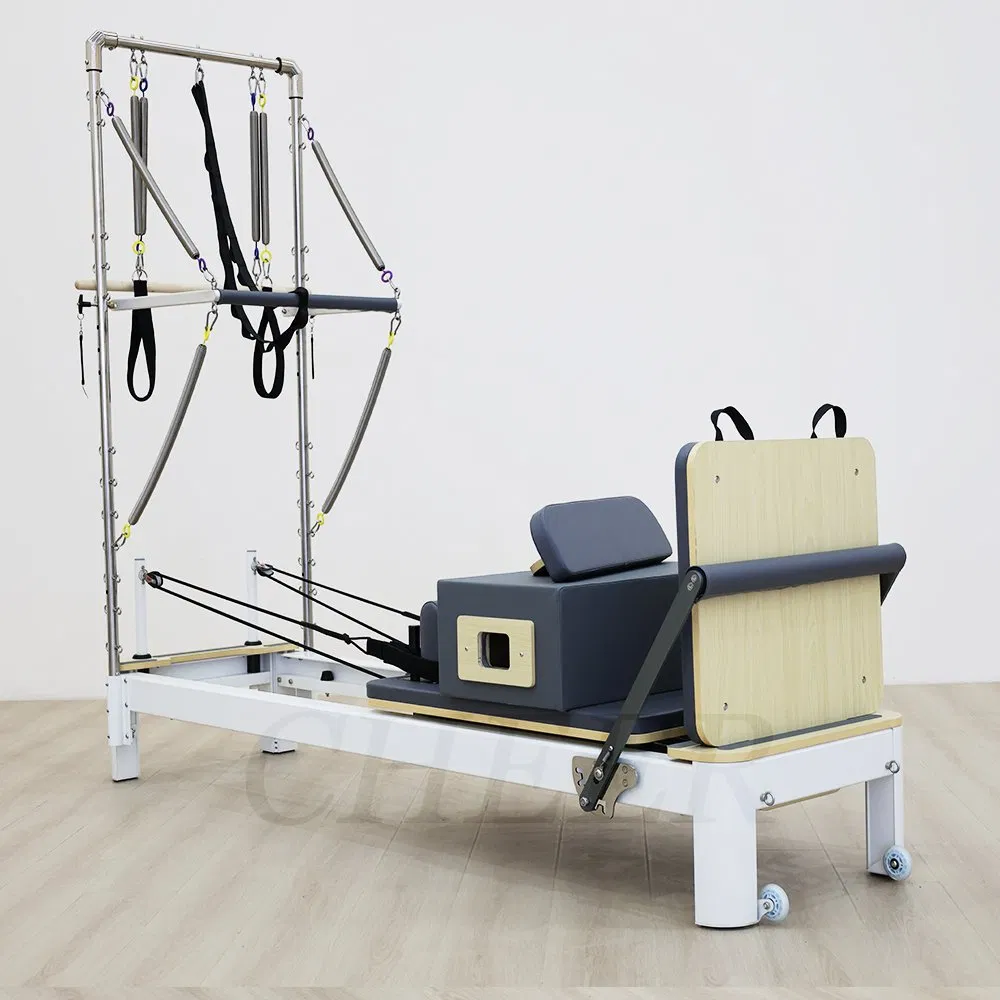 Custom Lightweight Aluminum Pilates Reformer with Tower System