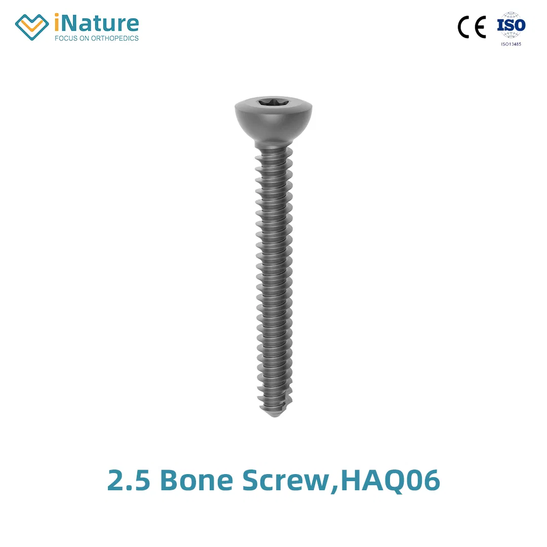 Bone Screw for Locking Plate in Titanium Alloy for Trauma Implant 3.5 Bone Screw, Haq06