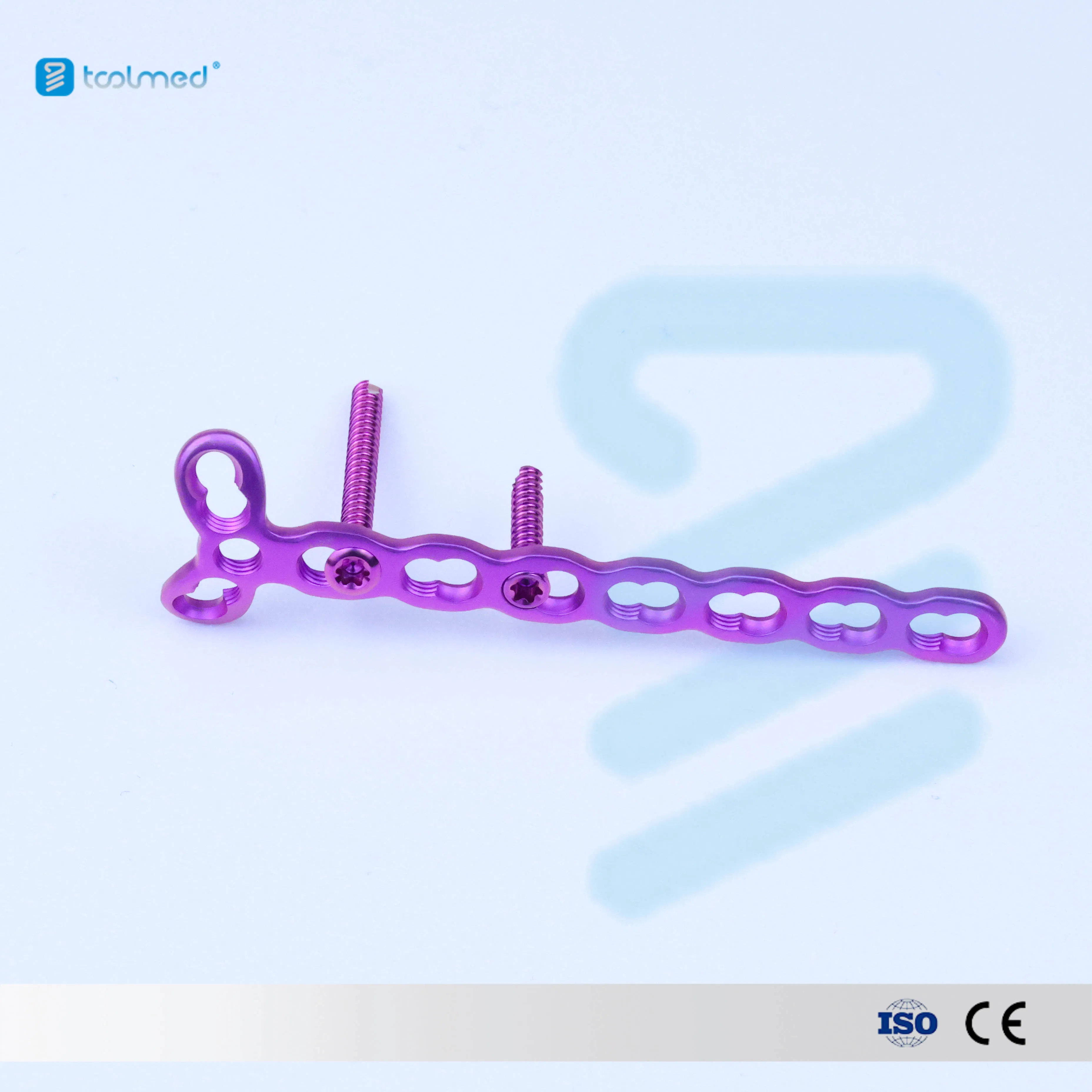 Orthopedic Surgical Implant Mini Fragments Titanium Trauma Mini Locking Plate Instrument Set 2.4s Mini Y Locking Plate