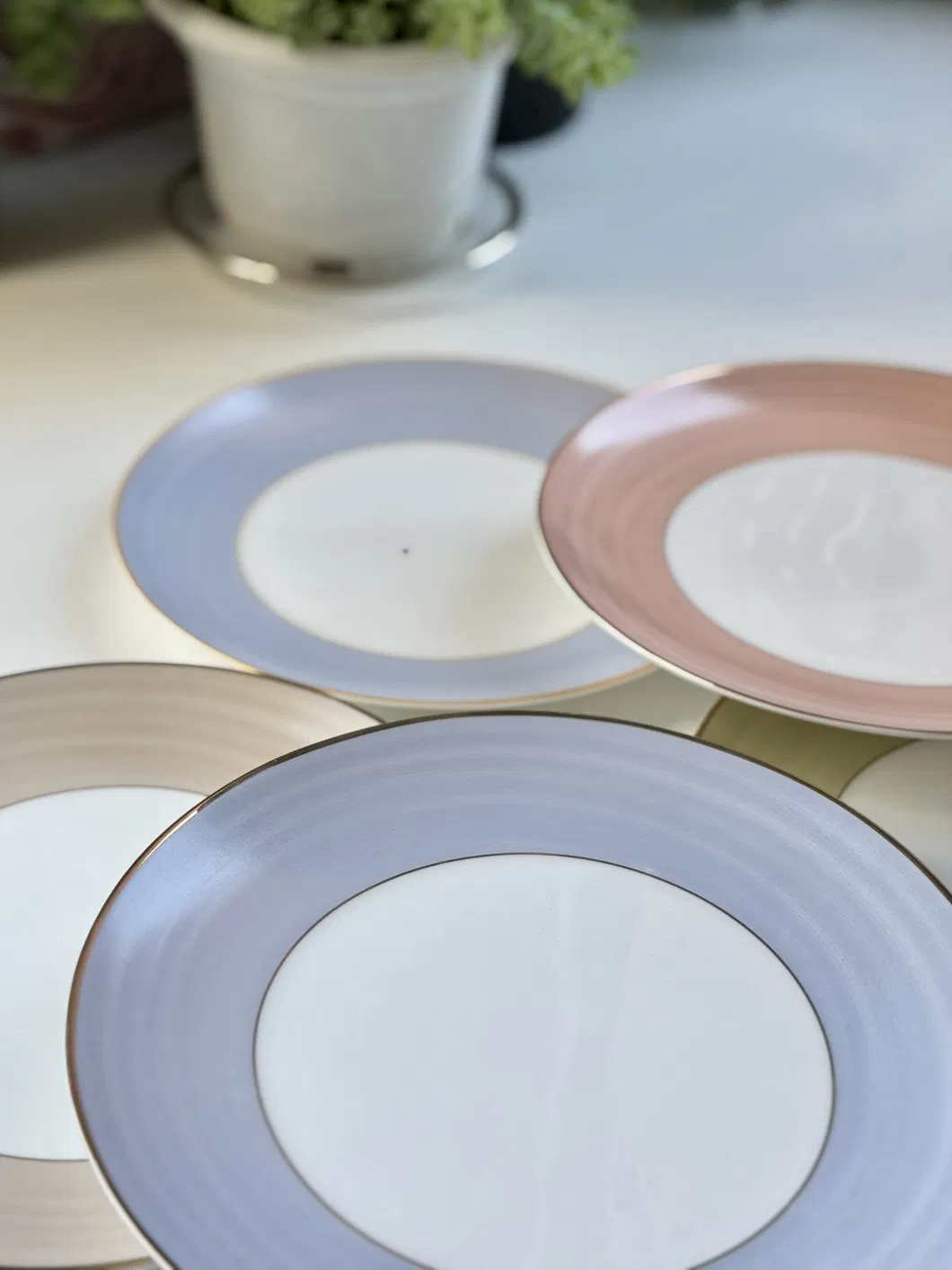 Bone China Plate Set 4