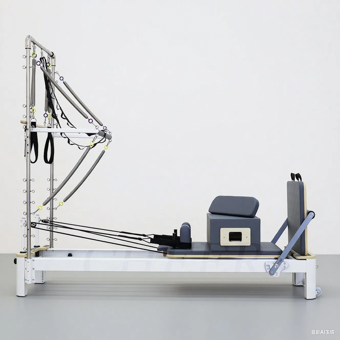 Custom Lightweight Aluminum Pilates Reformer with Tower System