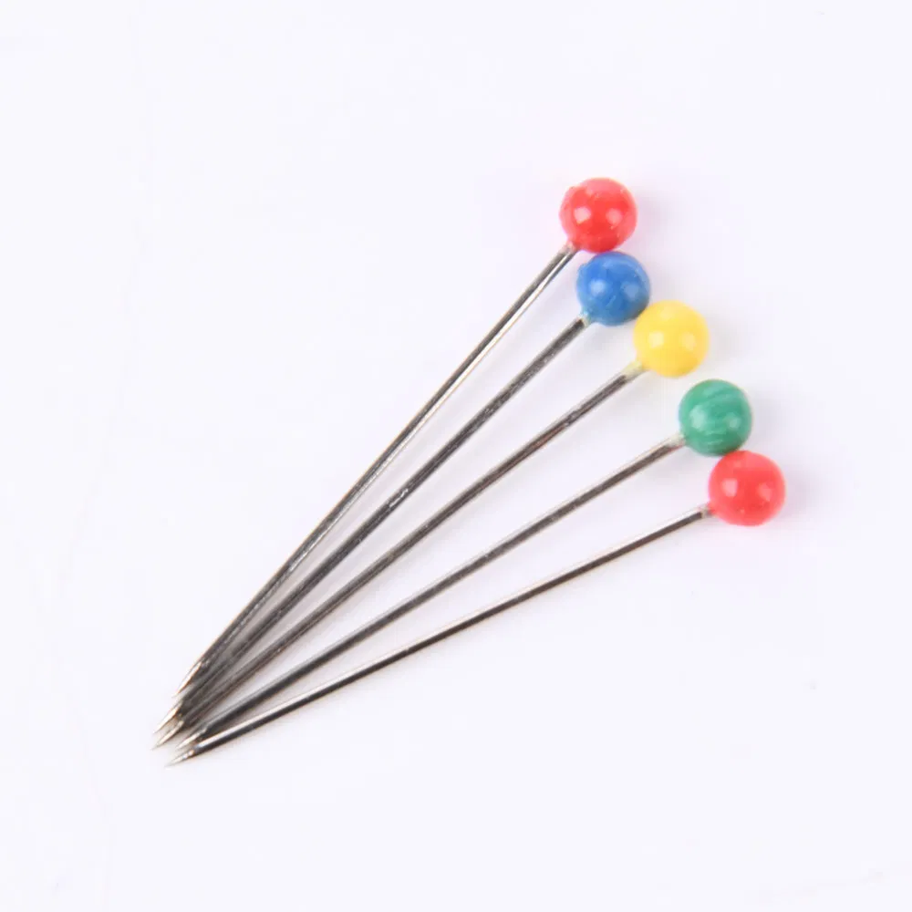 26.9mm 200PCS Mixed Color Pearl Pins Round Head Ball Pin Plastic Packaging