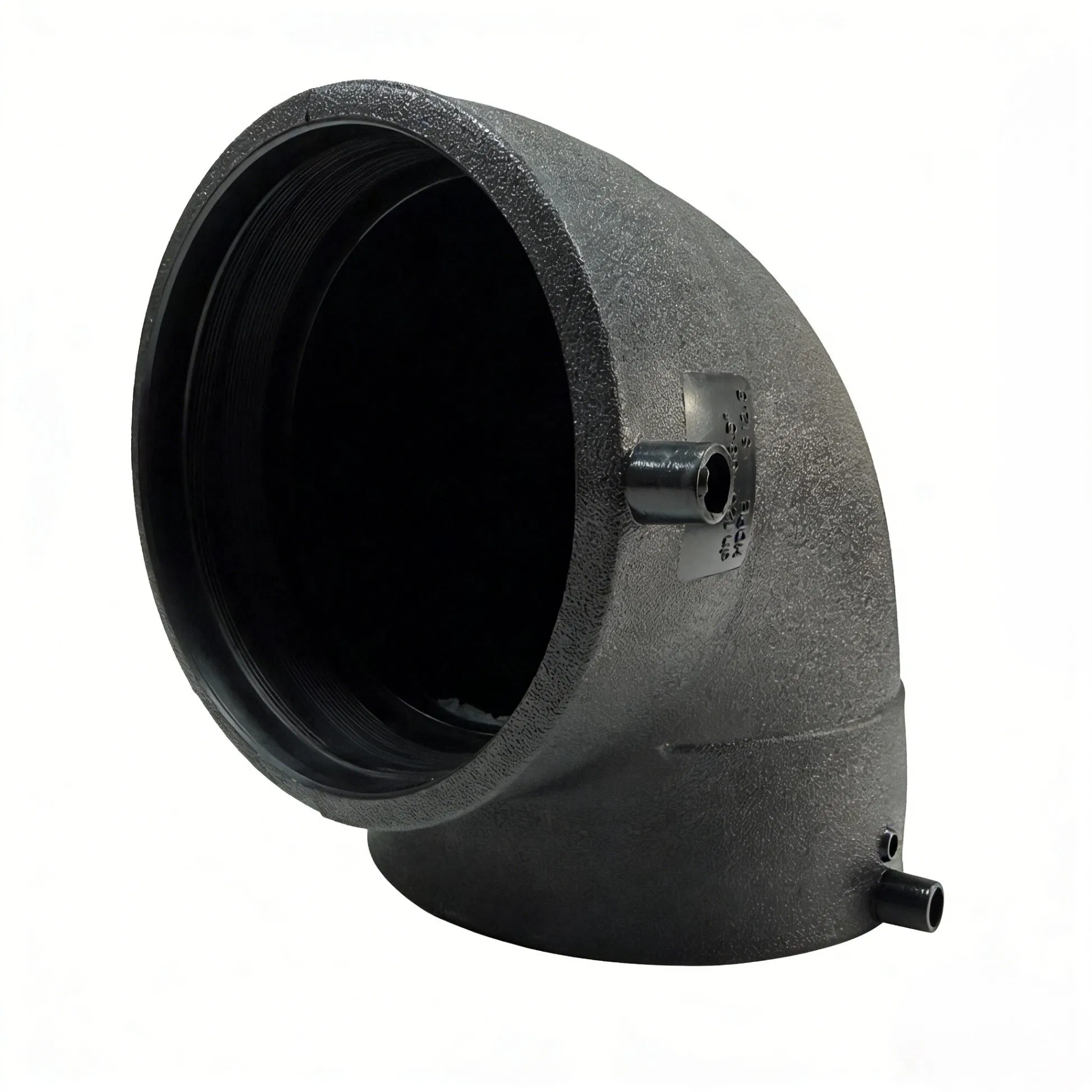 High Pressure PE Electric Fitting Melting 90 Degree Elbow Black Composite Pipe
