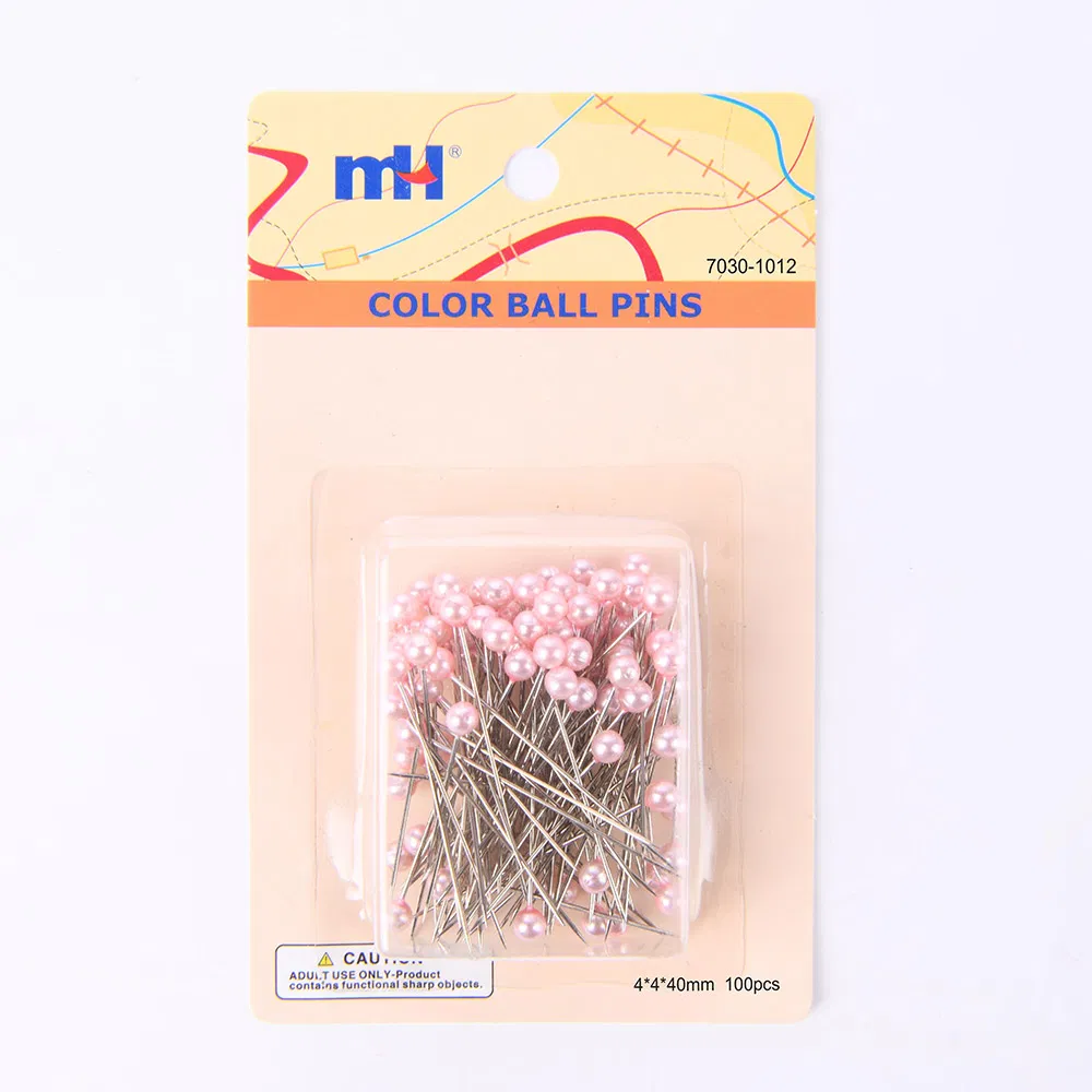 Hot Sale Colorful Round Pearl Ball Pins for Dressmaking Big Head Pins Small Packing