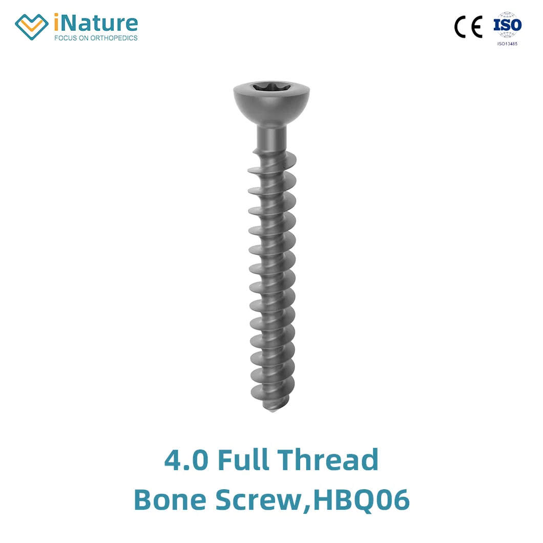 Locking Plate in Titanium for Trauma Implant 4.0 Full Thread Bone Screw