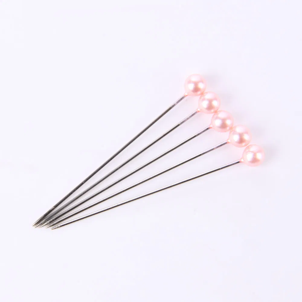 Hot Sale Colorful Round Pearl Ball Pins for Dressmaking Big Head Pins Small Packing