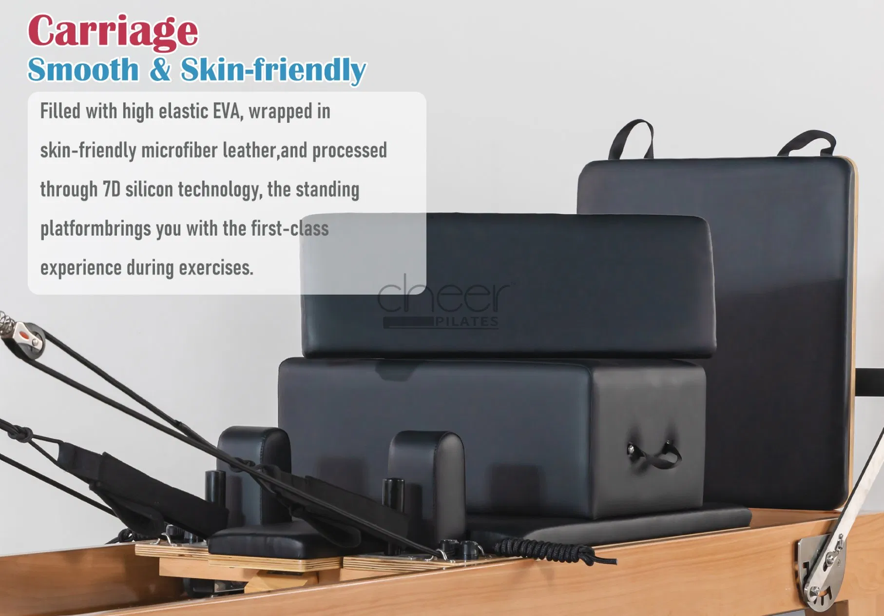 Durable Hardwood Pilates Reformer System for Optimal Workouts