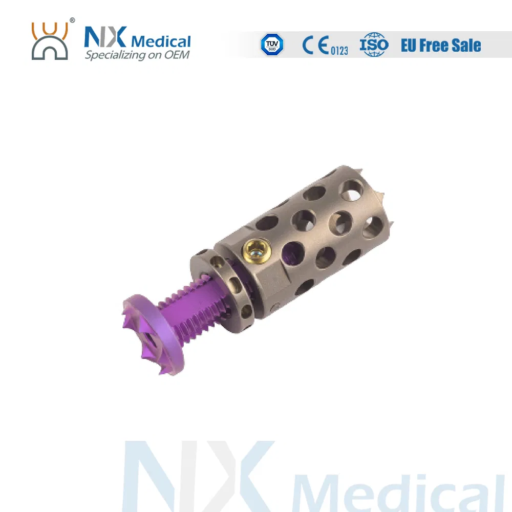 Nx Medical Expandable Cervical Cage Implant for Intervertebral Peek Fixation Spinal System