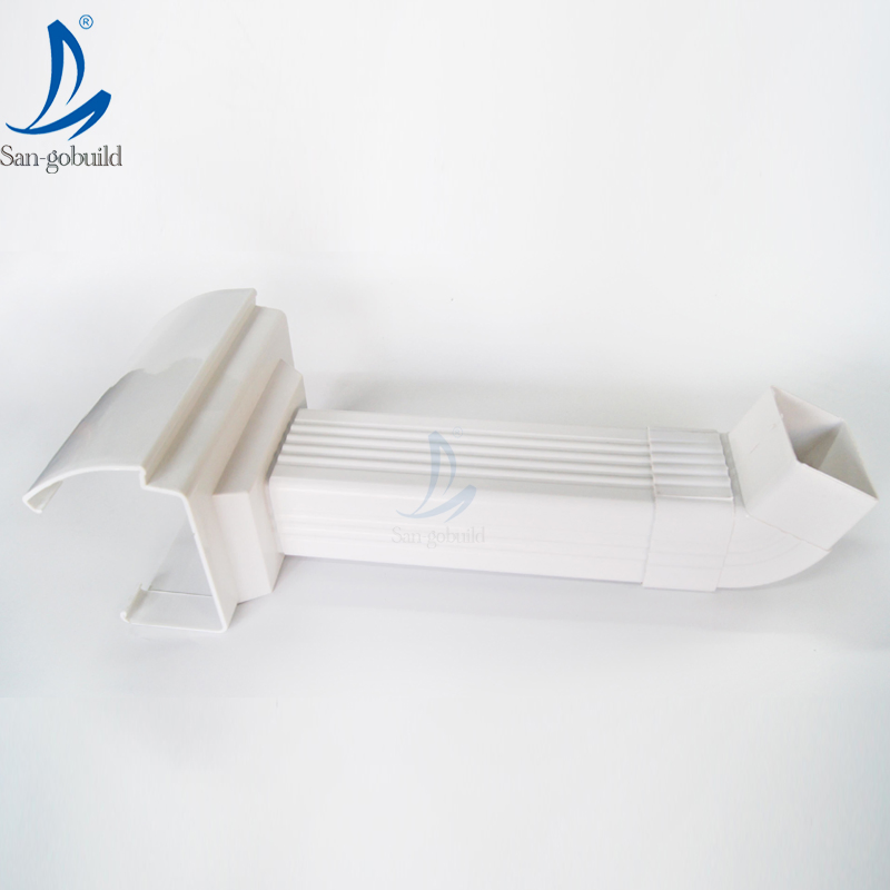 Africa Plastic PVC Rain Gutters Drainage Systems Water Collectors Factory Sell for Villa Roofing