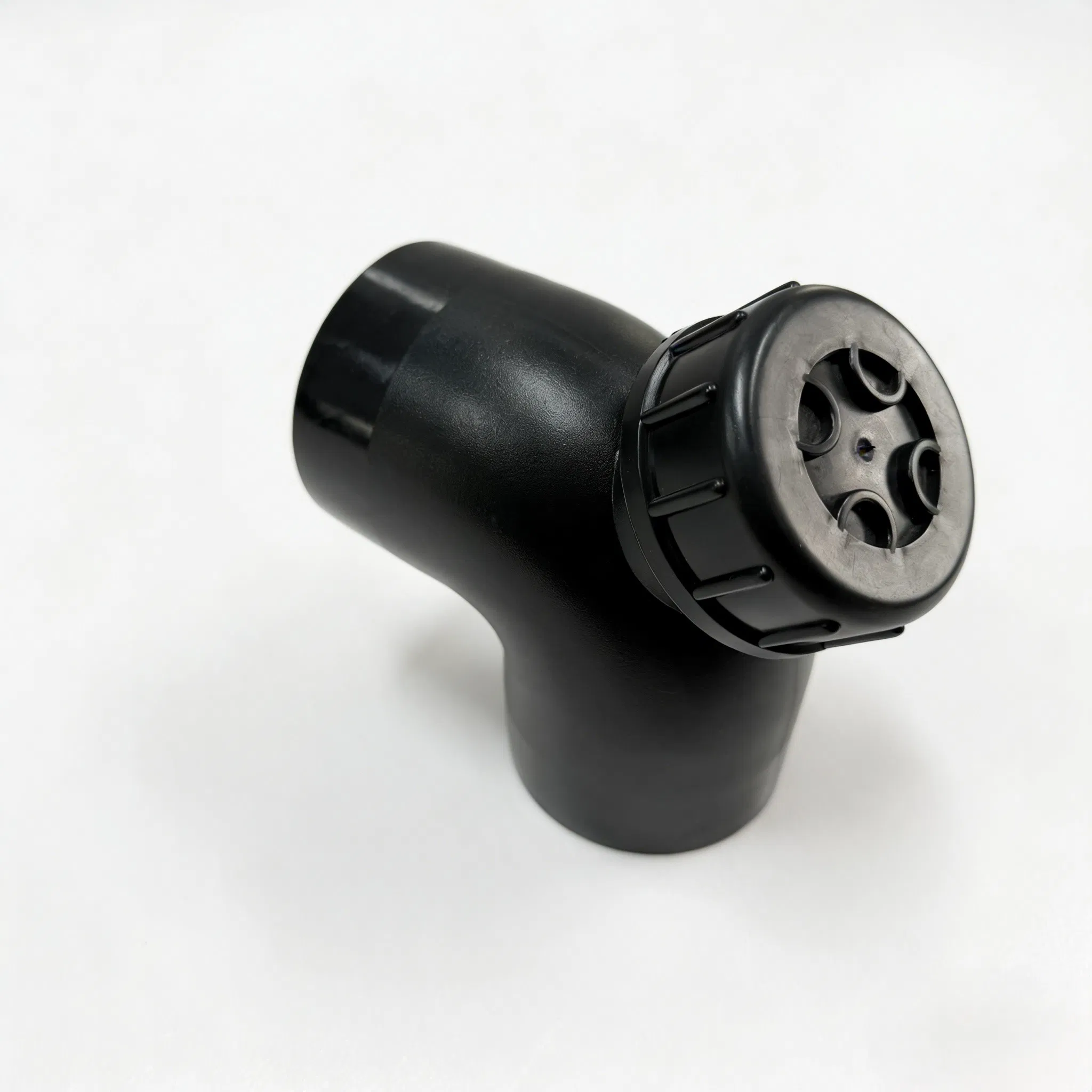 PE100 90 Degree Elbow Cleaning Hole Siphon Butt Fusion ISO CE