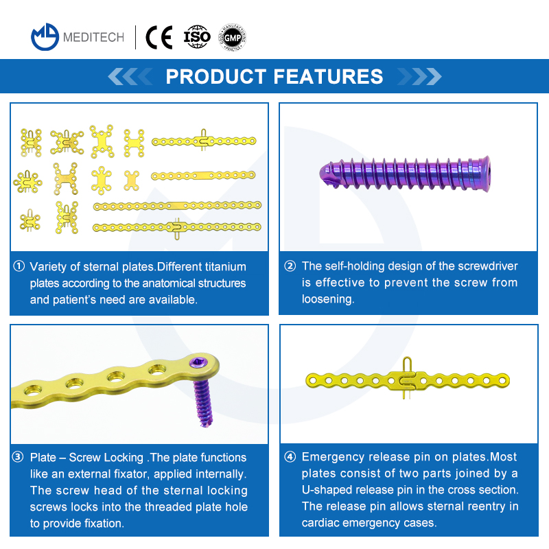 Titanium-Plate-for-Bone-Fracture-Price-Philippines Plate Pure Titanium Plate Compression Sternum Locking Plate