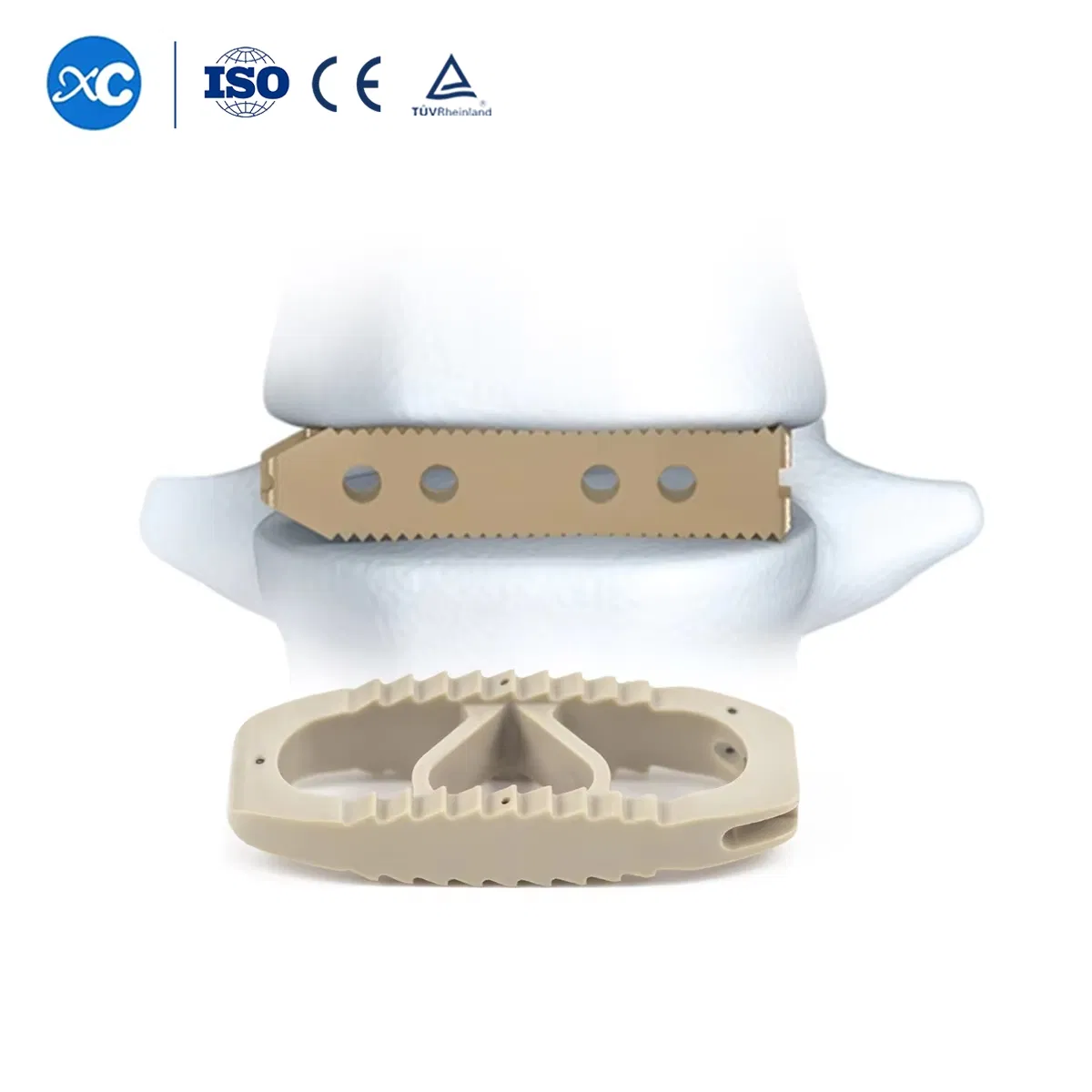 Medical Orthopedic Implantable Spinal Peek Cage Plif Tlif Olif Cage Spine Implant