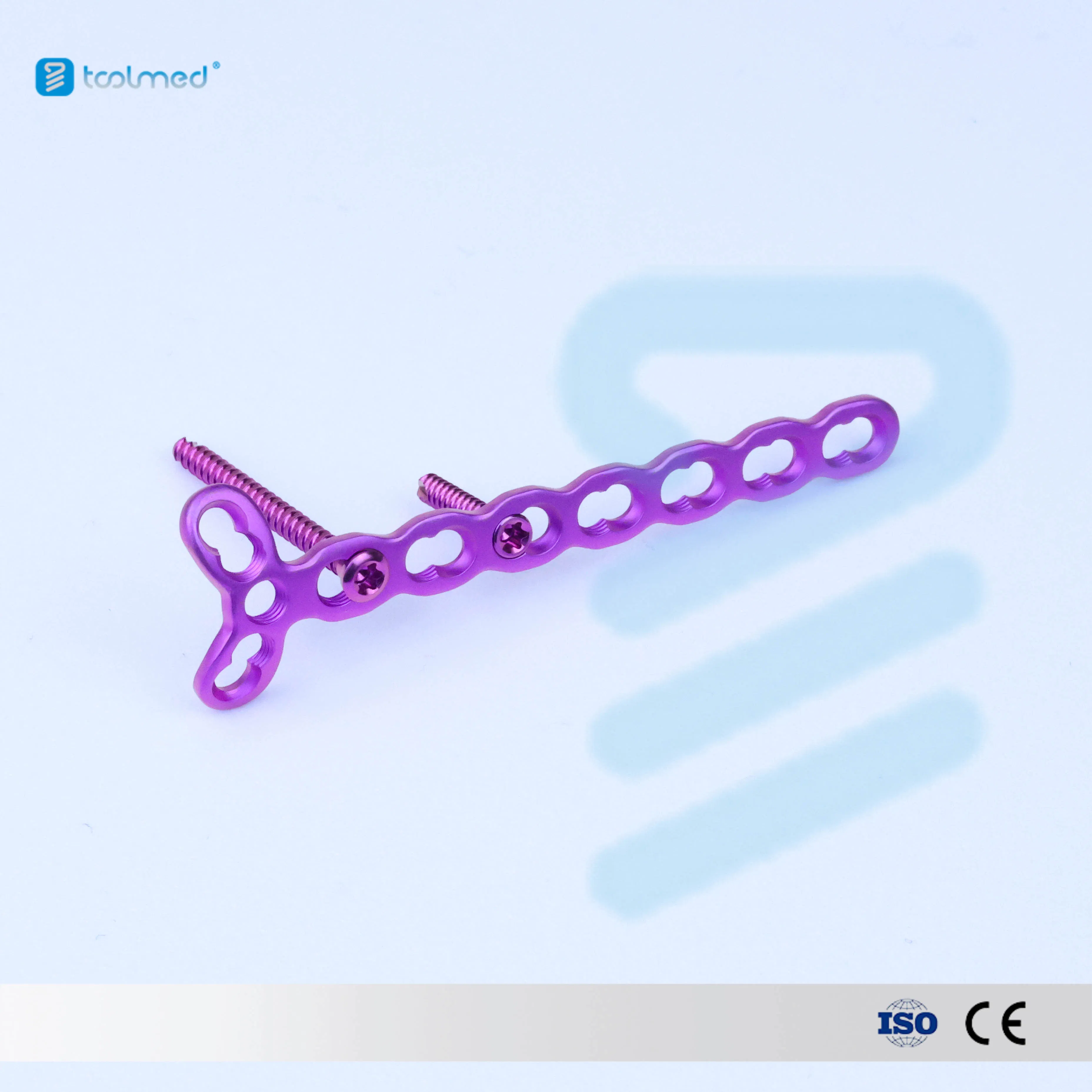 Orthopedic Surgical Implant Mini Fragments Titanium Trauma Mini Locking Plate Instrument Set 2.4s Mini Y Locking Plate