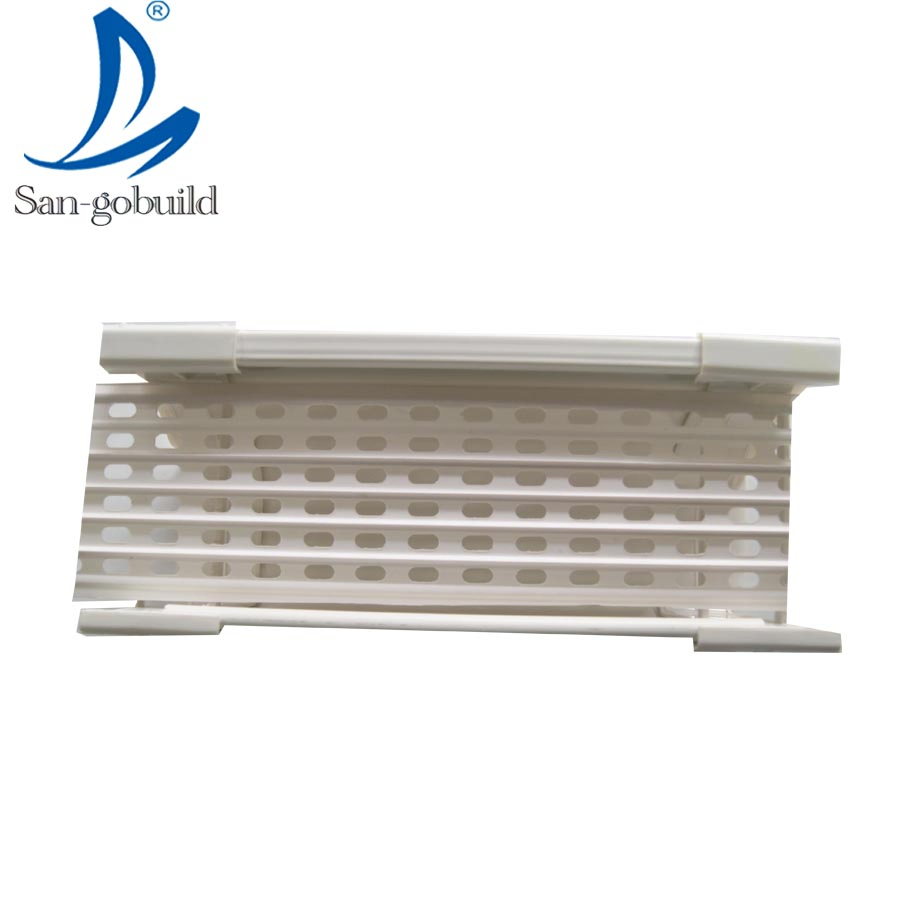 Factory Direct Prices Rectangular PVC Gutters Drainage Kenya, 5.2inch White Color Gutter System Downspouts for Roof Rainwater Collector