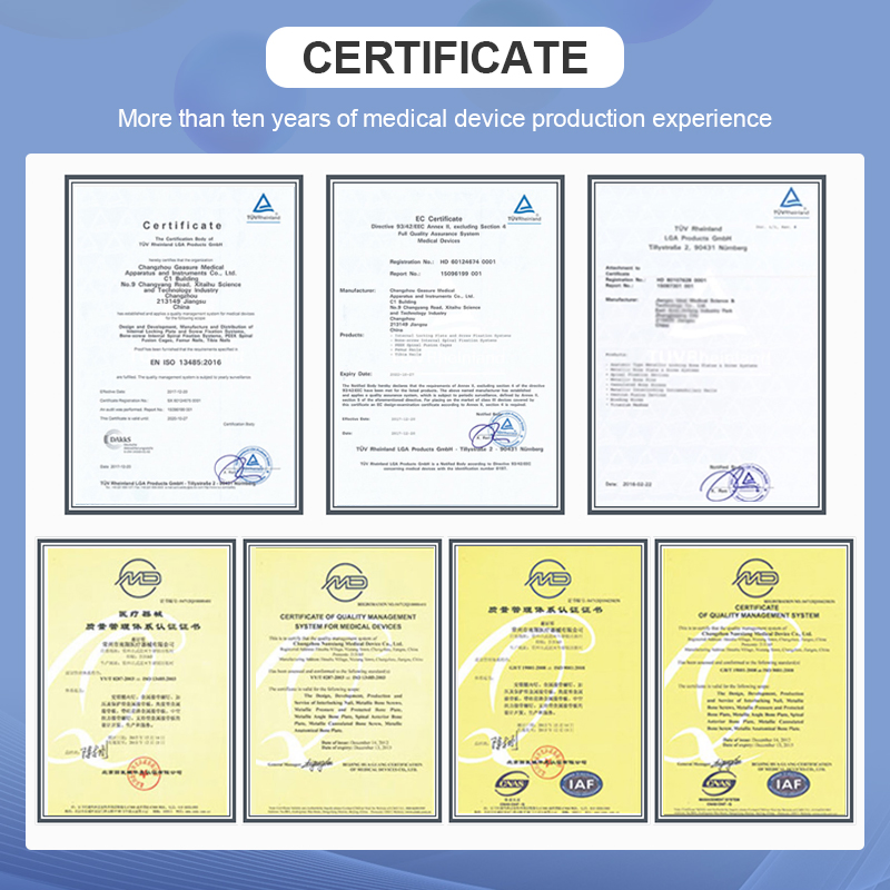 Orthopedic Spine Fixation System Titanium Spinal Implants