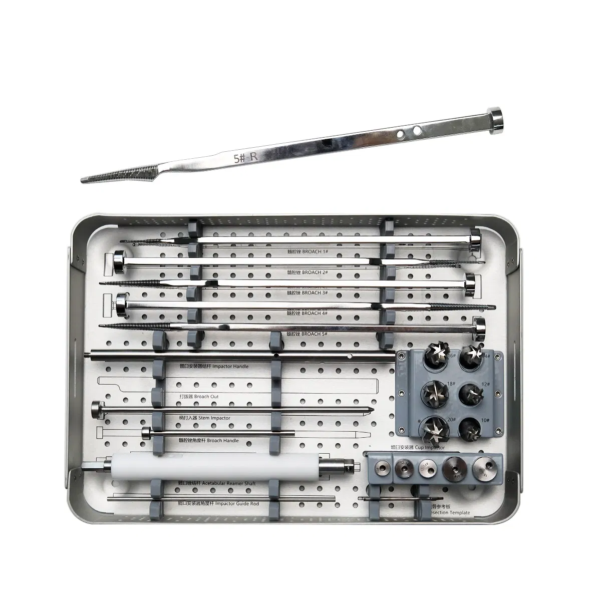 Vet Orthopedic Hip Joint Replacment Mini Dual Bipolar Hip Prosthesis System Intrument