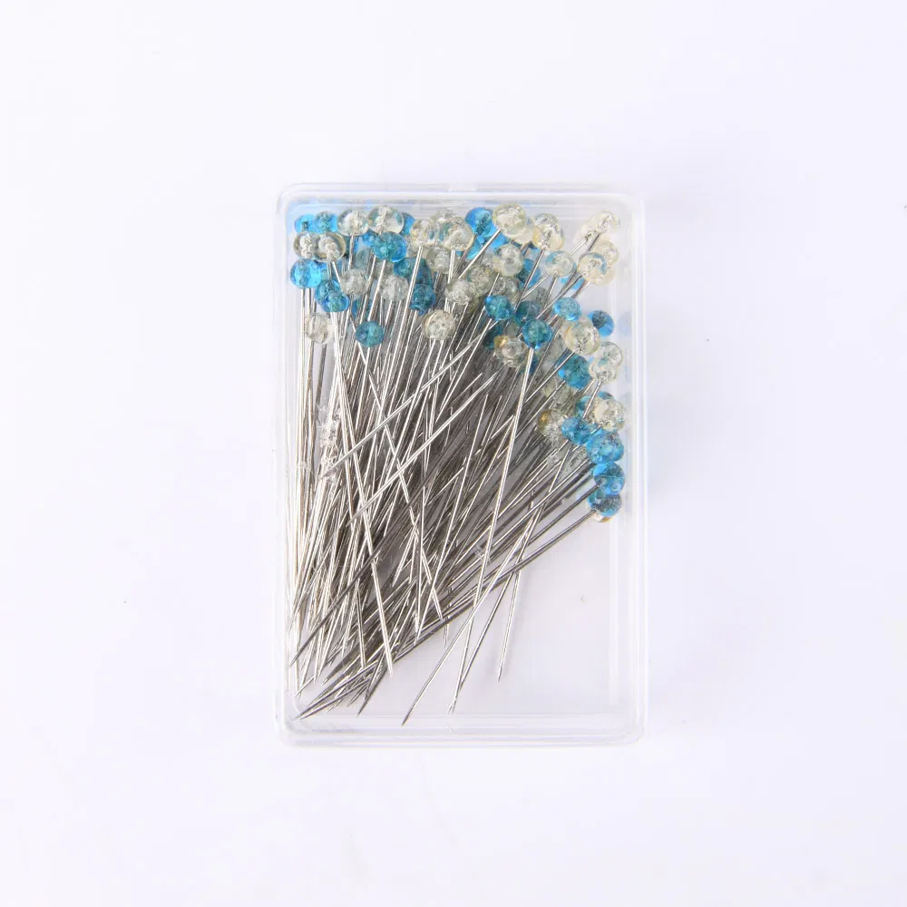 Crystal Yellow Blue Round Head Pin Tacks for Sewing Color Ball Pins