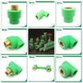 White and Green Pn12.5/16/20/25 Full Size Asb Pure-Plastic PPR Fittings Pipe Plastic PPR Tube PPR Pipe Water System From China Directly Factory