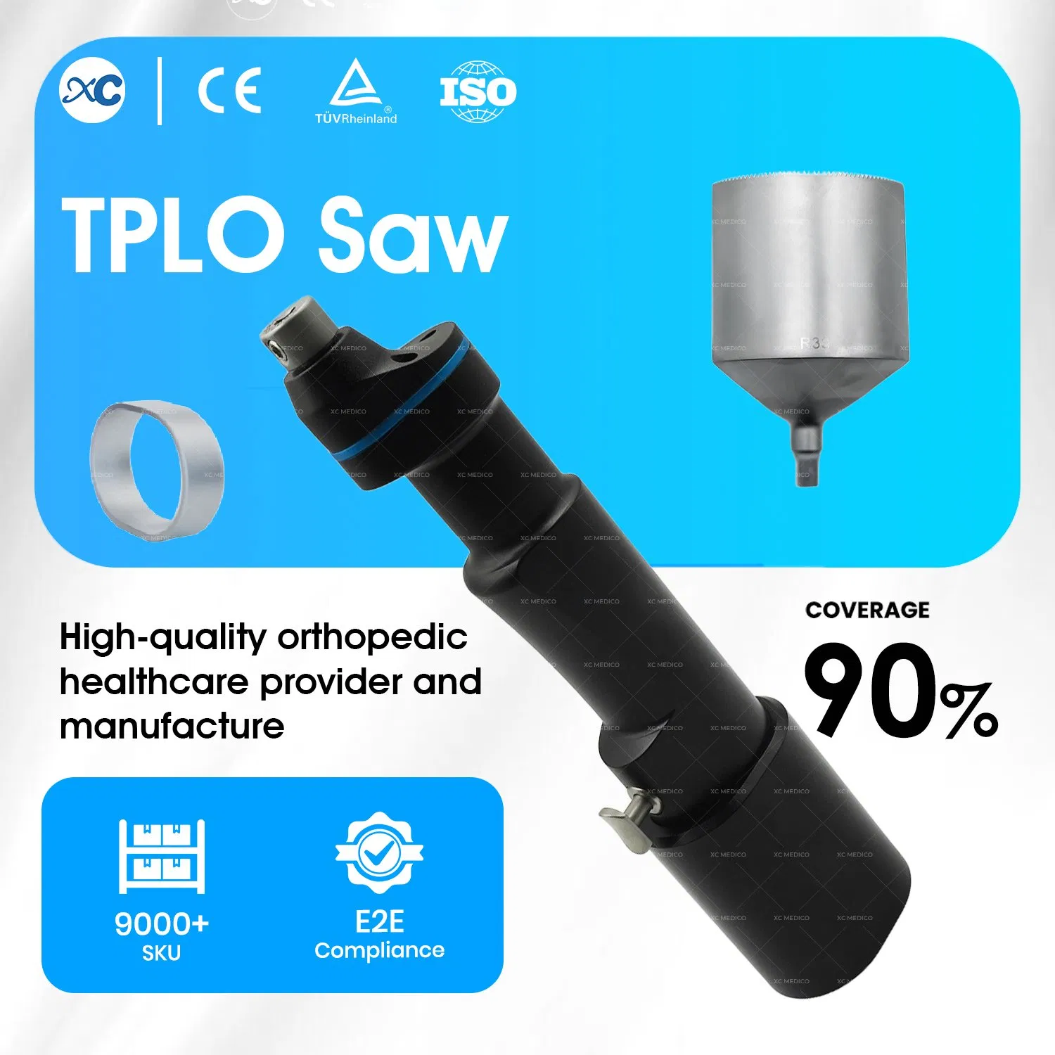 Precision Tplo Saw Instrument for Veterinary Canine Orthopedic Surgical