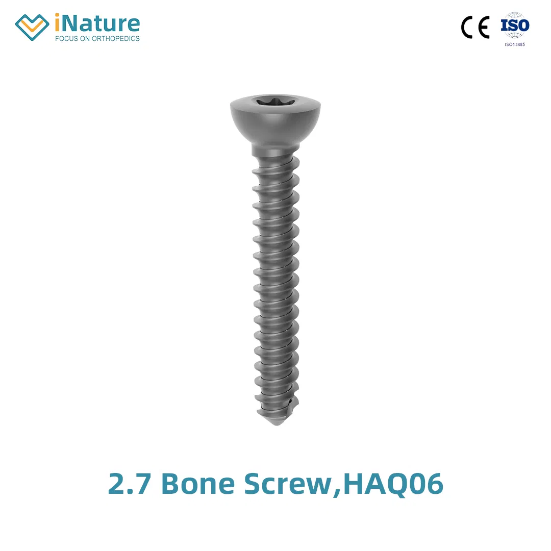 Bone Screw for Locking Plate in Titanium Alloy for Trauma Implant 3.5 Bone Screw, Haq06
