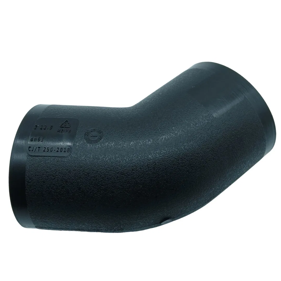 Competitive Price HDPE Water Supply Elbow 45-Degree Socket Fusion