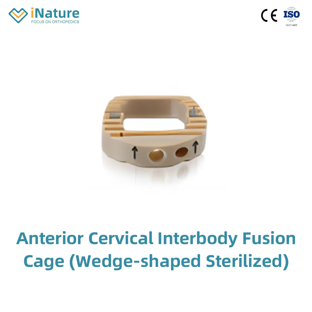 Orthopedic Spine Fixation Spinal Implant Peek Fusion Cage Plif