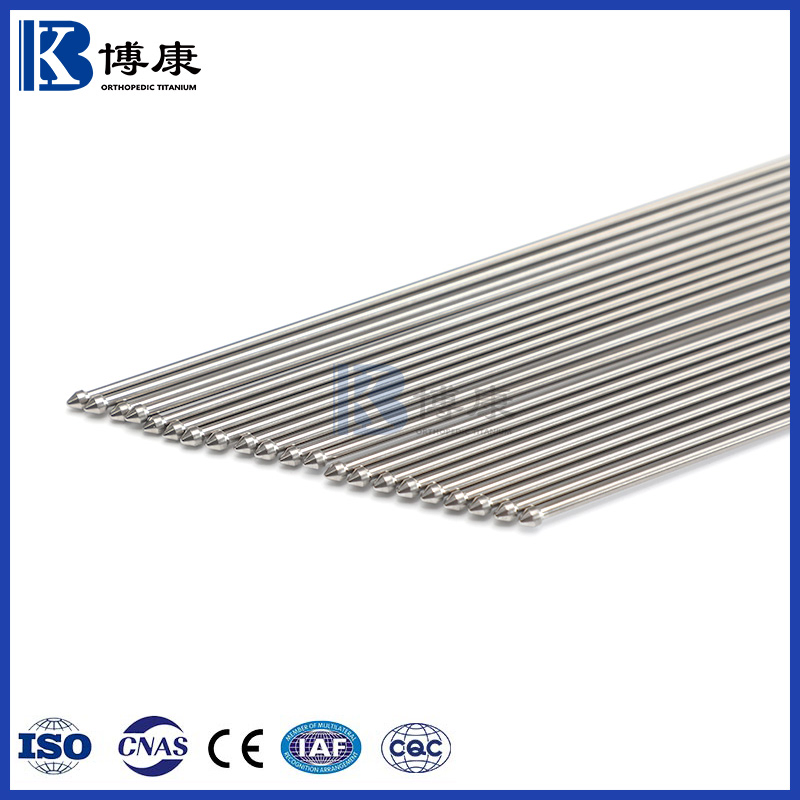 Nickel Titanium Alloy Guide Pins Nitinol Positioning Pins for Orthopedic Fixation